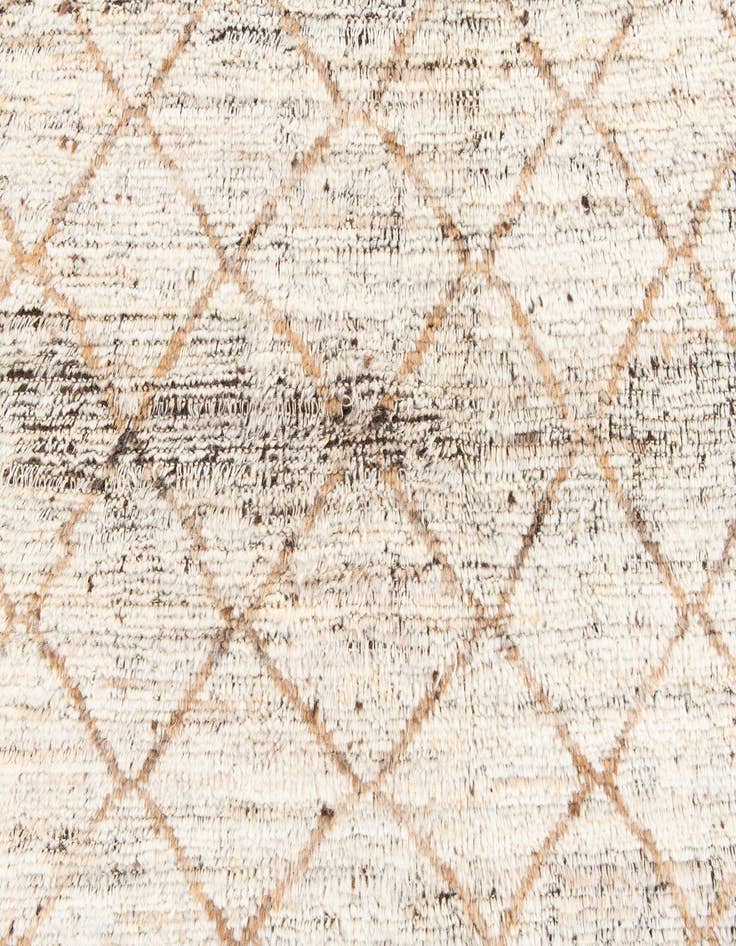 Detail image of  5' 2 x 7'  Hand Knotted Moroccan Wool Rug