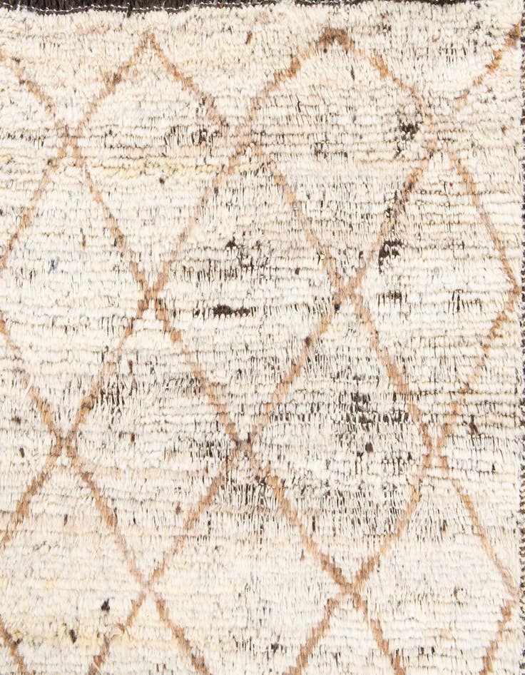 Detail image of  5' 2 x 7'  Hand Knotted Moroccan Wool Rug