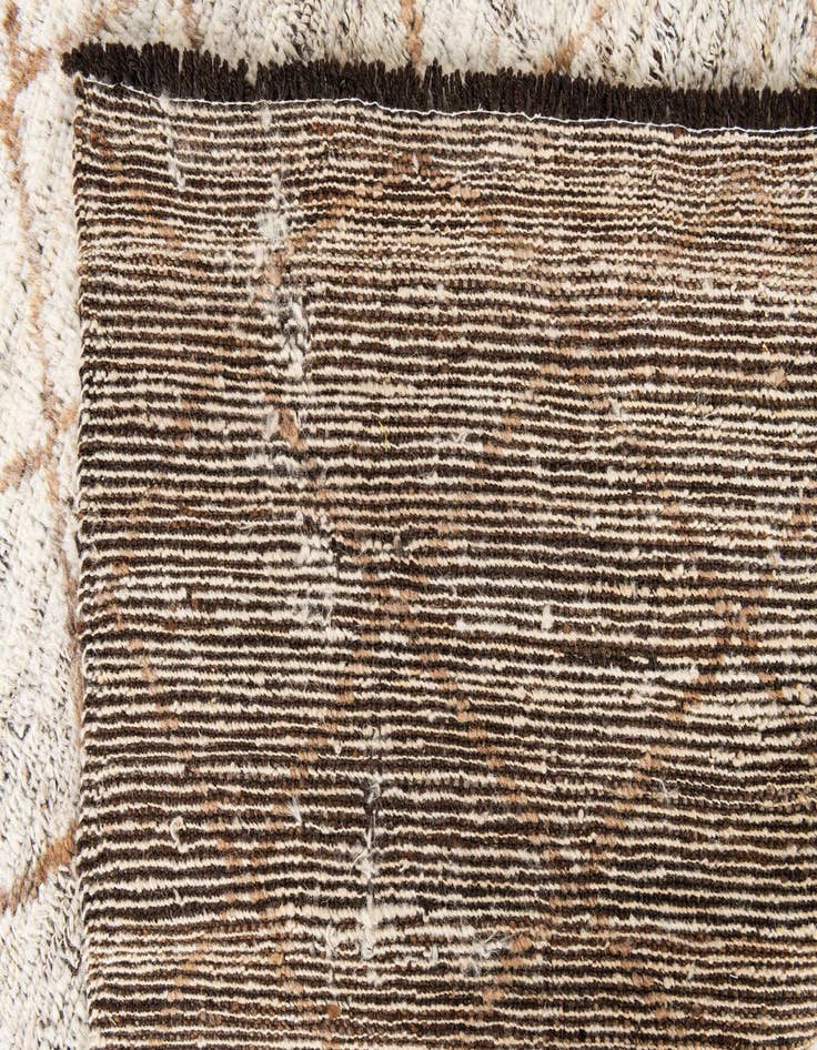 Detail image of  5' 2 x 7'  Hand Knotted Moroccan Wool Rug