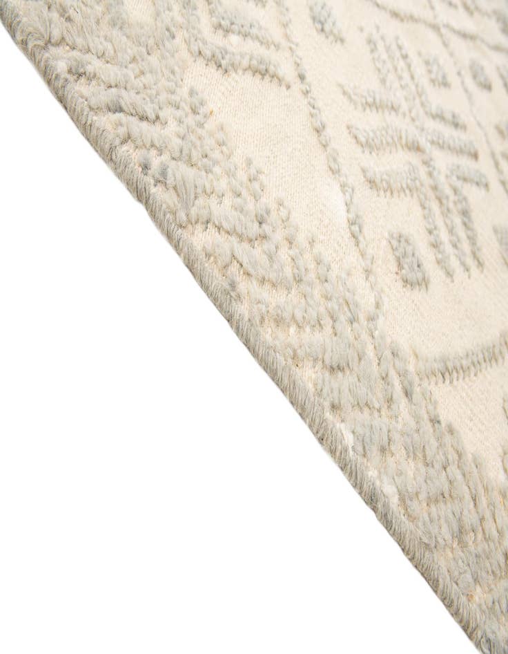 Detail image of  7' 10 x 9' 10  Hand Knotted Moroccan Wool Rug