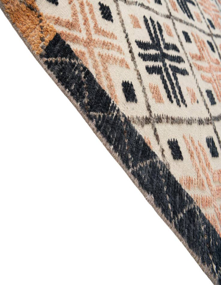 Detail image of  7' 7 x 10' 7  Hand Knotted Moroccan Wool Rug