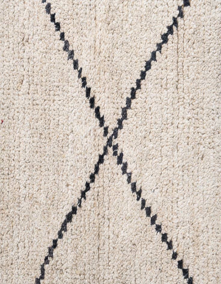 Detail image of  6' 5 x 9' 1  Hand Knotted Moroccan Wool Rug
