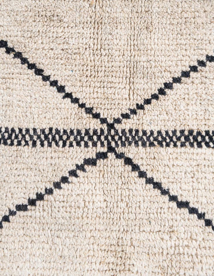 Detail image of  6' 5 x 9' 1  Hand Knotted Moroccan Wool Rug