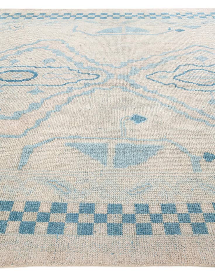 Detail image of  8' x 10' 1  Hand Knotted Moroccan Wool Rug