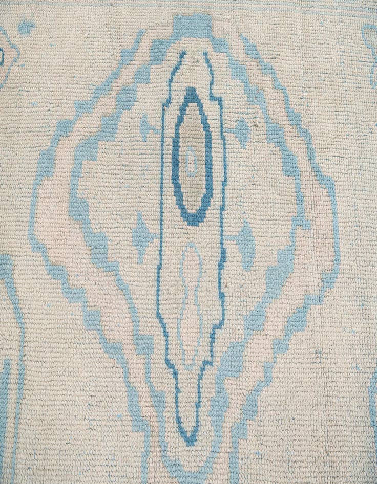 Detail image of  8' x 10' 1  Hand Knotted Moroccan Wool Rug