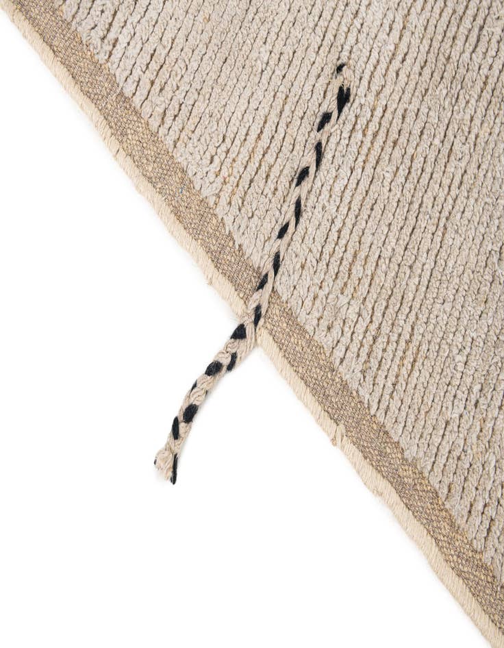 Detail image of  6' 9 x 9'  Hand Knotted Moroccan Wool Rug