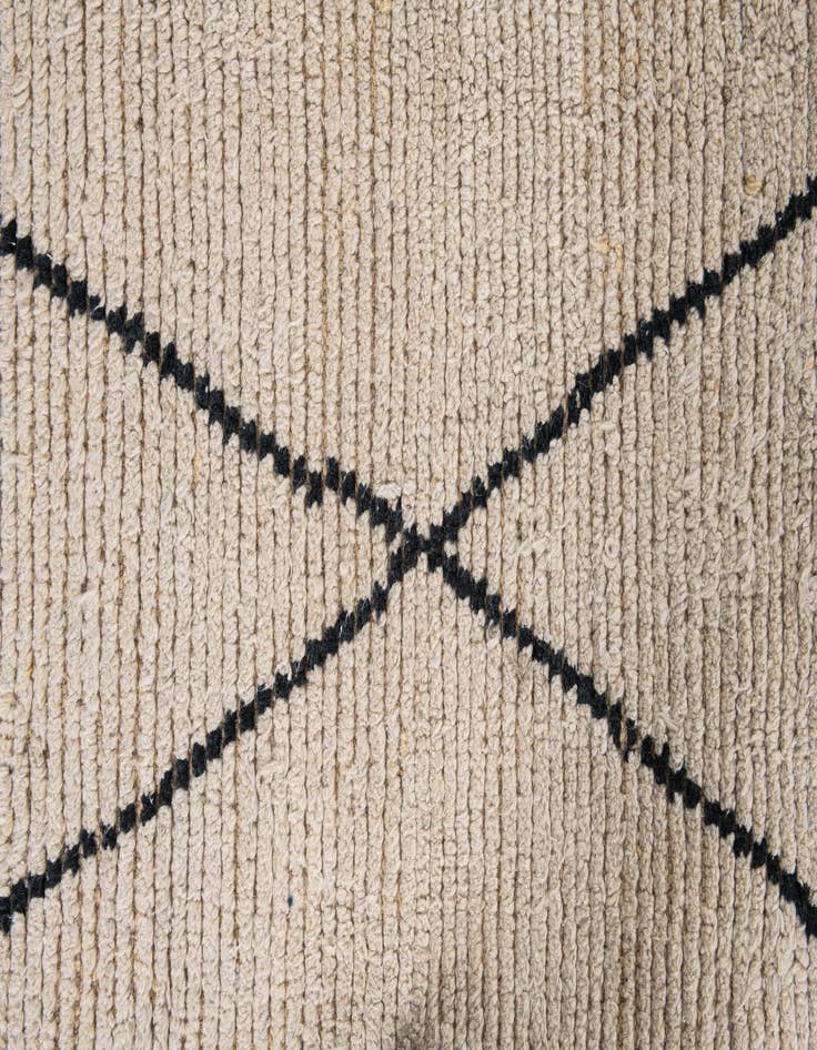 Detail image of  6' 9 x 9'  Hand Knotted Moroccan Wool Rug