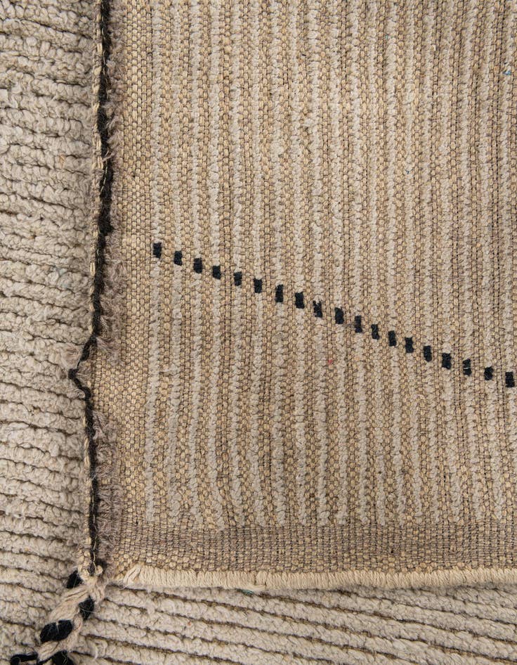 Detail image of  6' 9 x 9'  Hand Knotted Moroccan Wool Rug