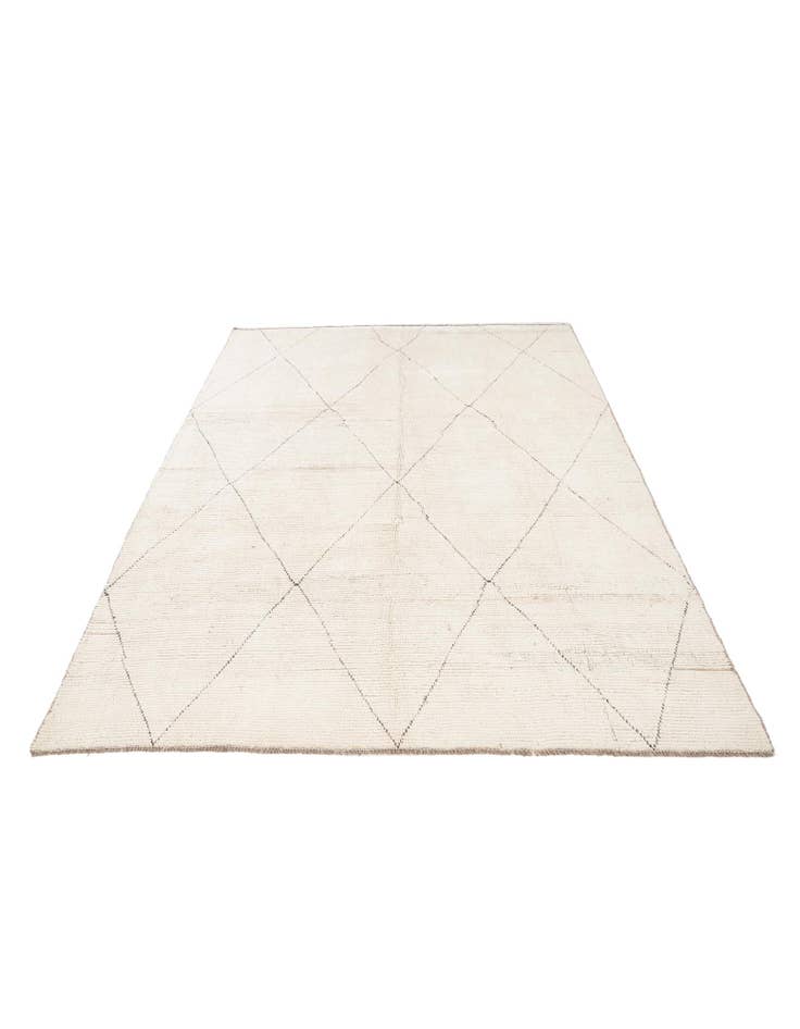 Detail image of  6' 10 x 8' 8  Hand Knotted Moroccan Wool Rug