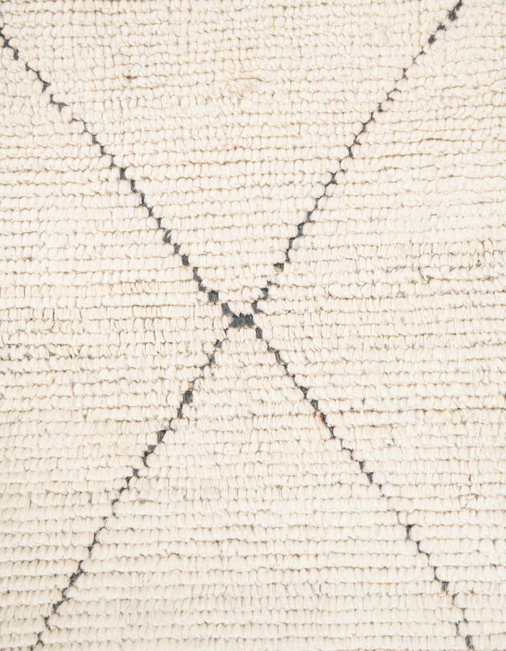 Detail image of  6' 10 x 8' 8  Hand Knotted Moroccan Wool Rug