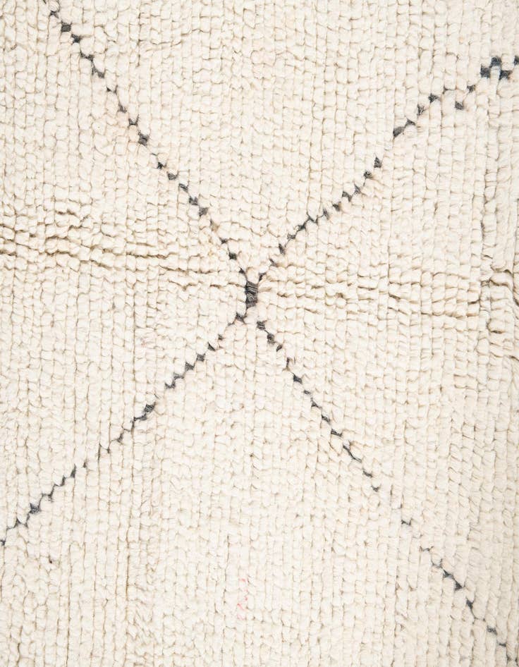 Detail image of  6' 10 x 8' 8  Hand Knotted Moroccan Wool Rug