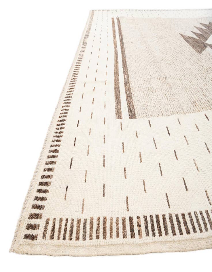 Detail image of  10' 3 x 13' 10  Hand Knotted Moroccan Wool Rug