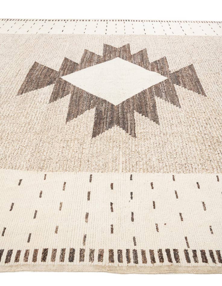 Detail image of  10' 3 x 13' 10  Hand Knotted Moroccan Wool Rug