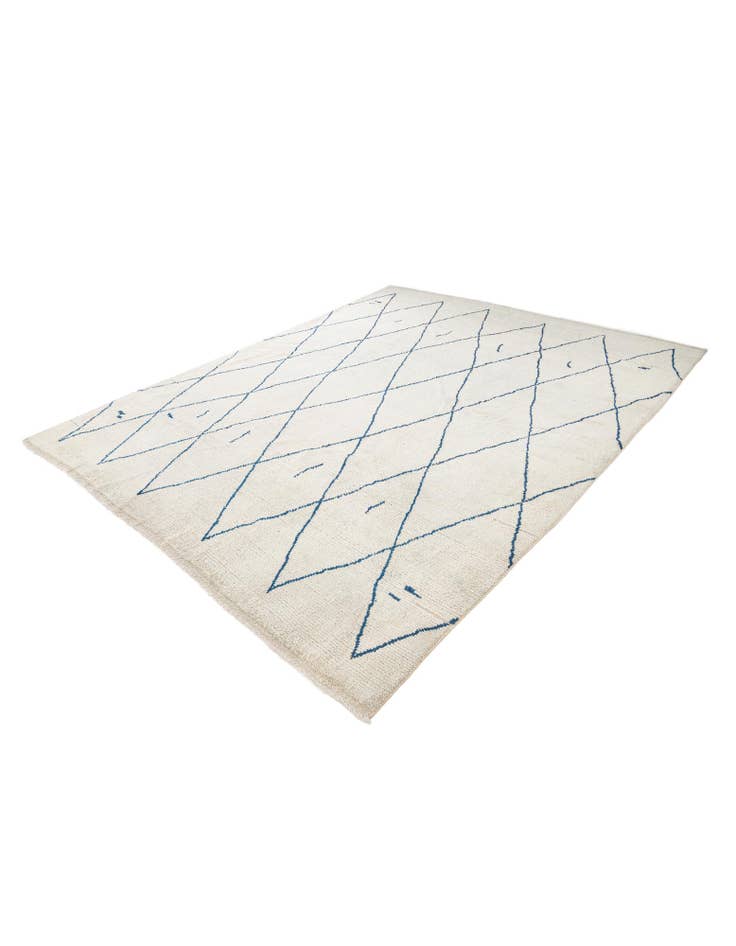 Detail image of  9' 5 x 11' 7  Hand Knotted Moroccan Wool Rug