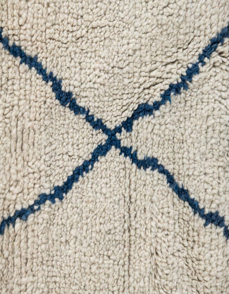 Detail image of  9' 5 x 11' 7  Hand Knotted Moroccan Wool Rug