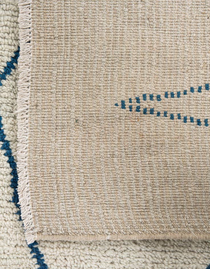 Detail image of  9' 5 x 11' 7  Hand Knotted Moroccan Wool Rug