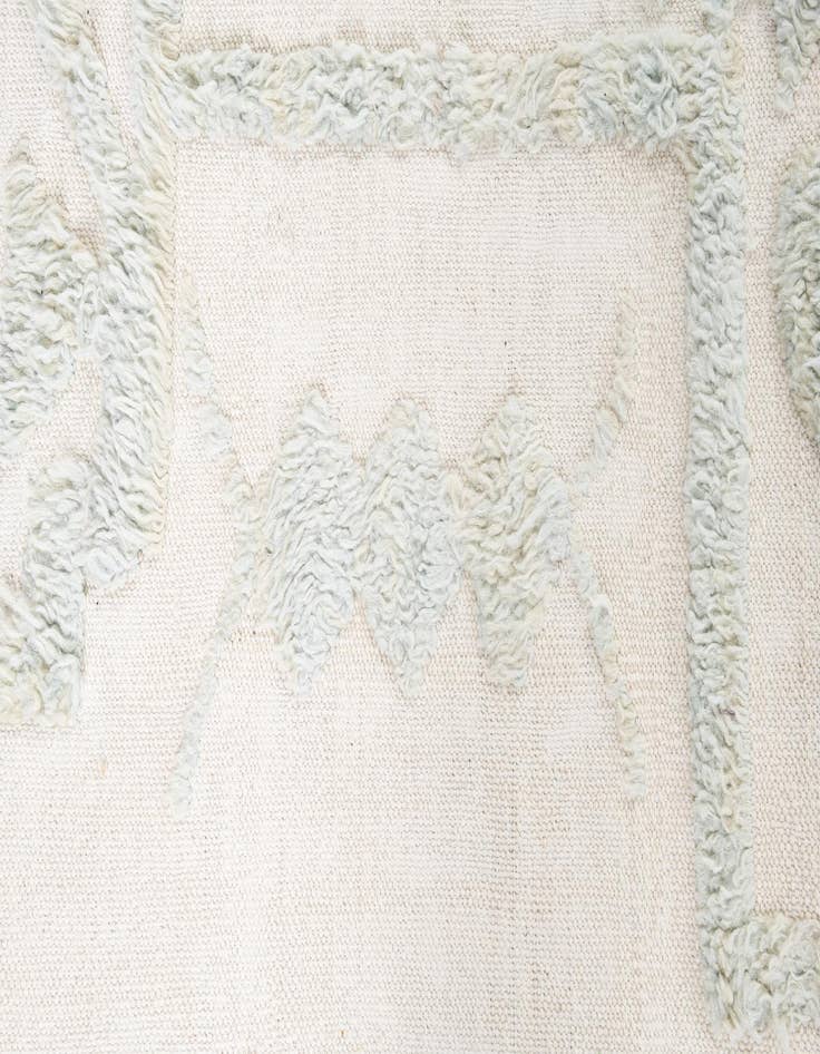 Detail image of  9' x 12'  Hand Knotted Moroccan Wool Rug