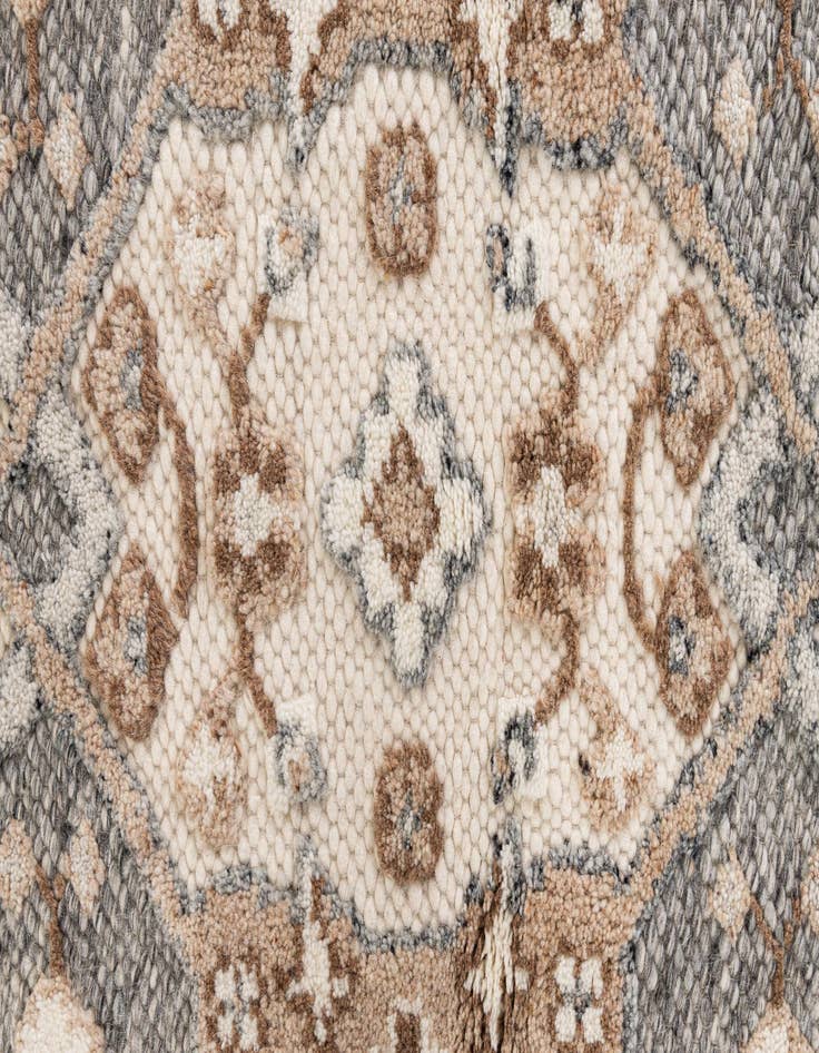 Detail image of  5' 2 x 7' 8  Hand Knotted Moroccan Wool Rug