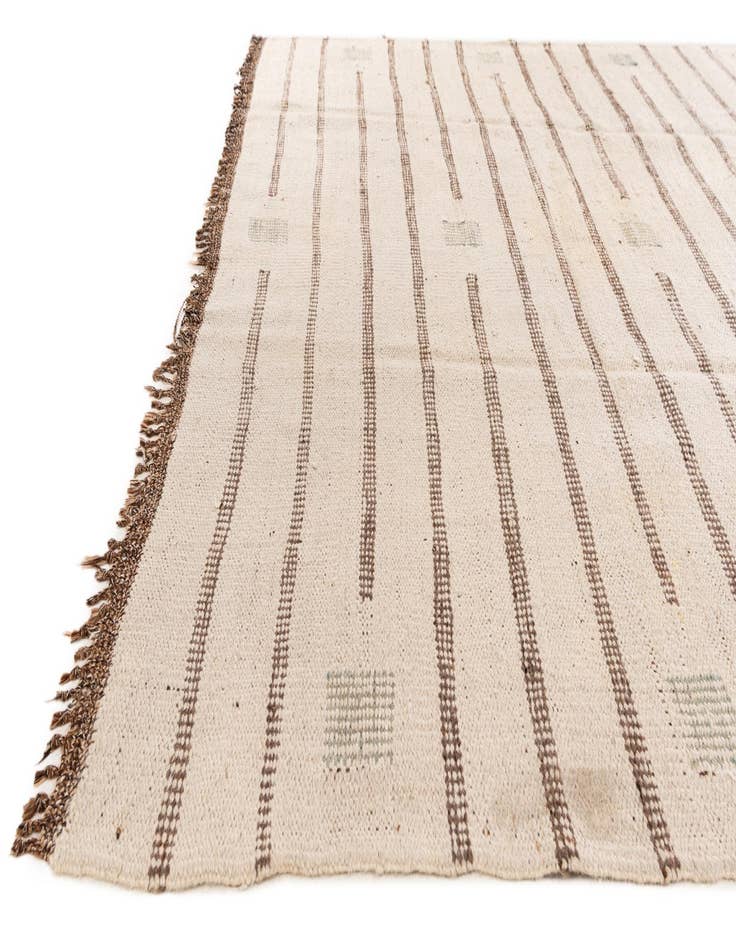 Detail image of  6' 7 x 9' 8  Hand Knotted Moroccan Oriental Wool Rug