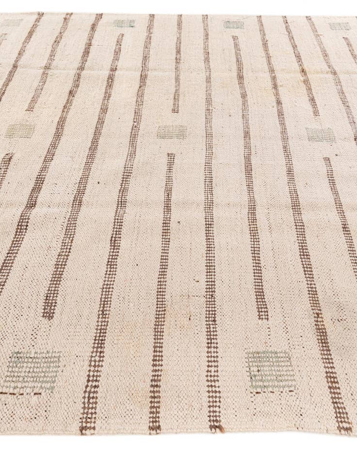 Detail image of  6' 7 x 9' 8  Hand Knotted Moroccan Oriental Wool Rug