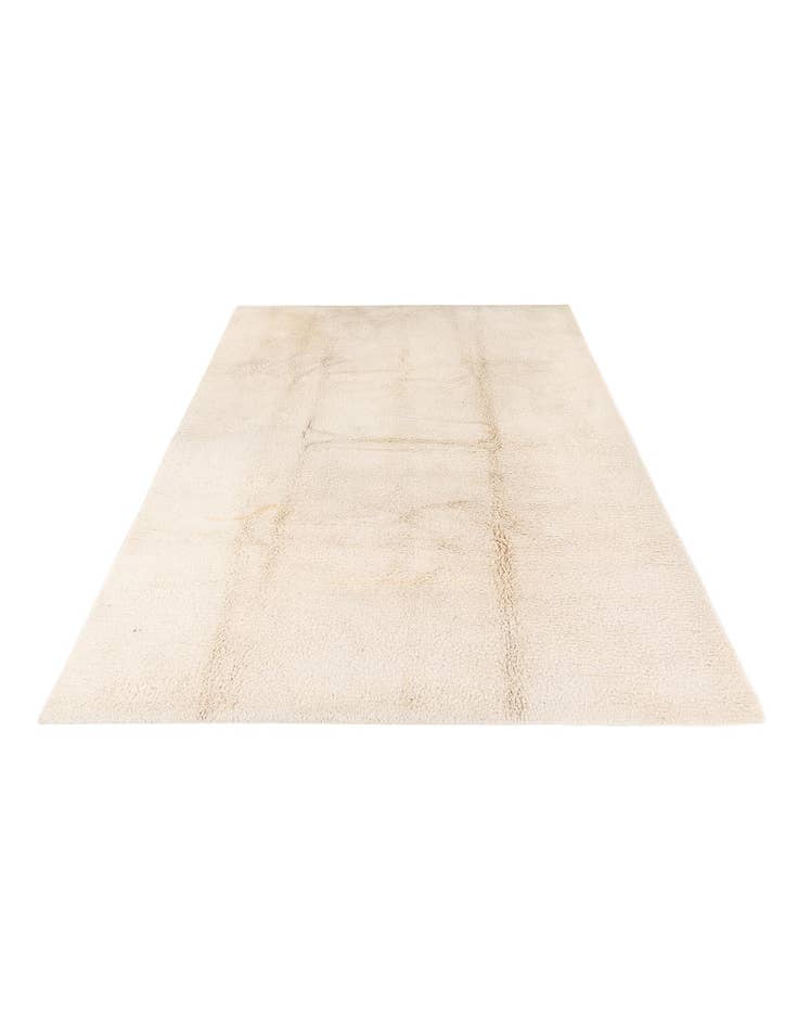 Detail image of  6' 6 x 9' 6  Hand Knotted Moroccan Wool Rug