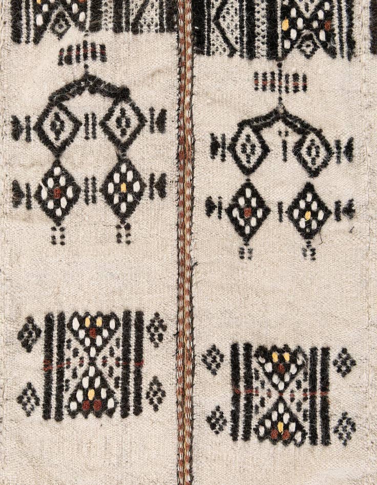 Detail image of  4' 4 x 7' 9  Hand Knotted Moroccan Wool Rug