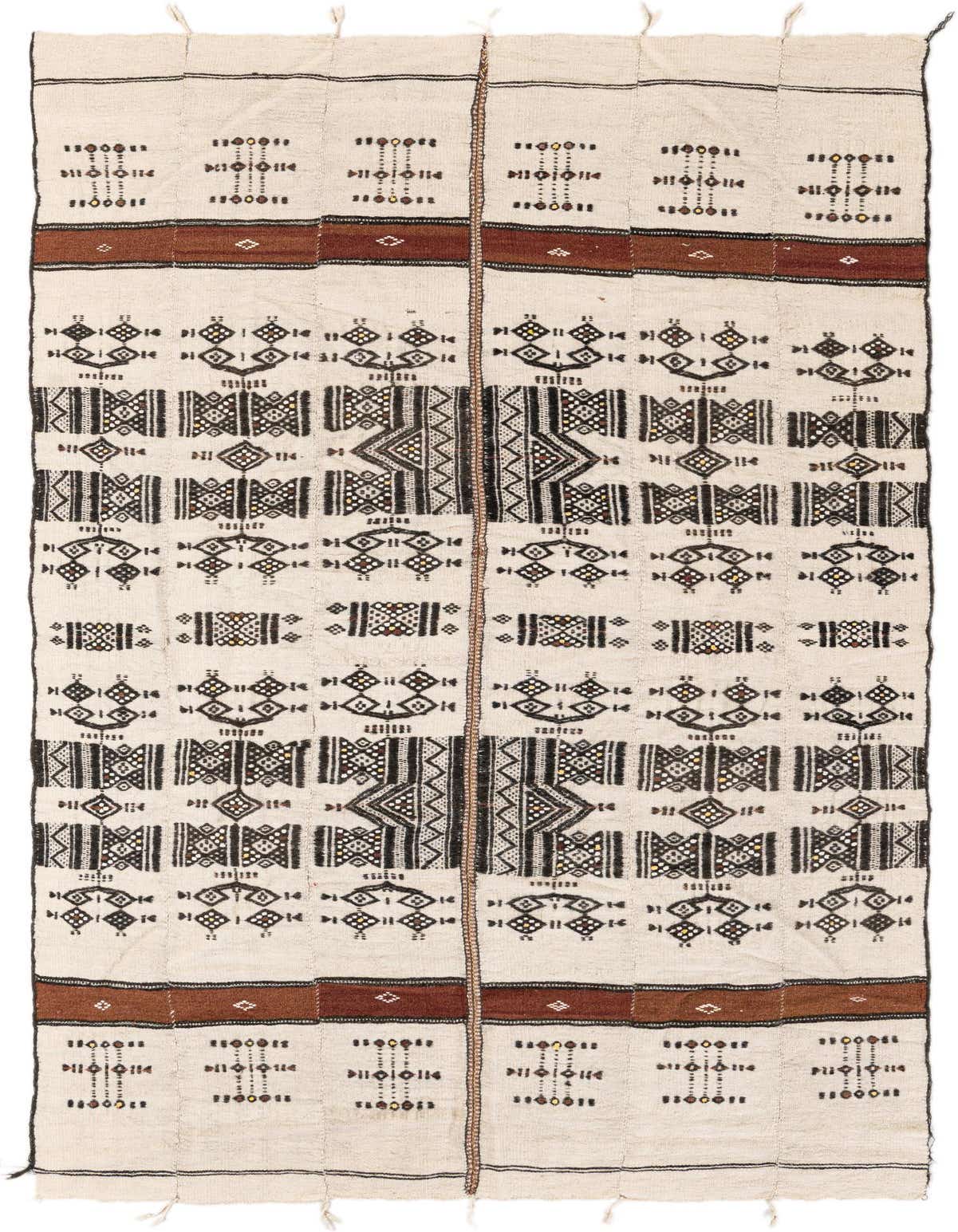 Primary image  4' 4 x 7' 9  Hand Knotted Moroccan Wool Rug