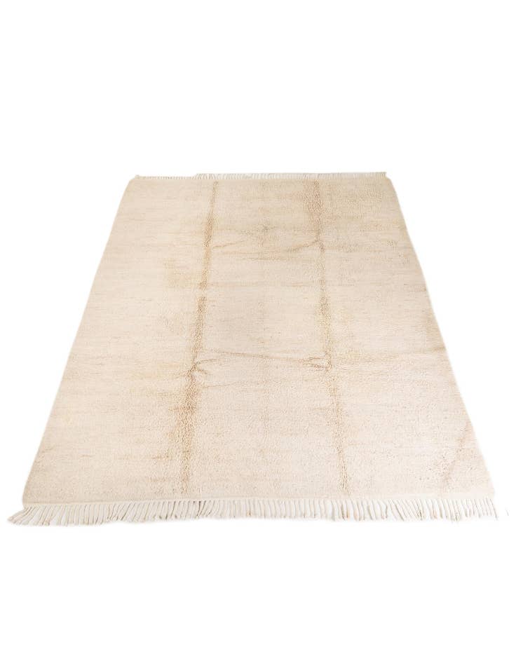 Detail image of  8' 1 x 11' 5  Hand Knotted Moroccan Wool Rug