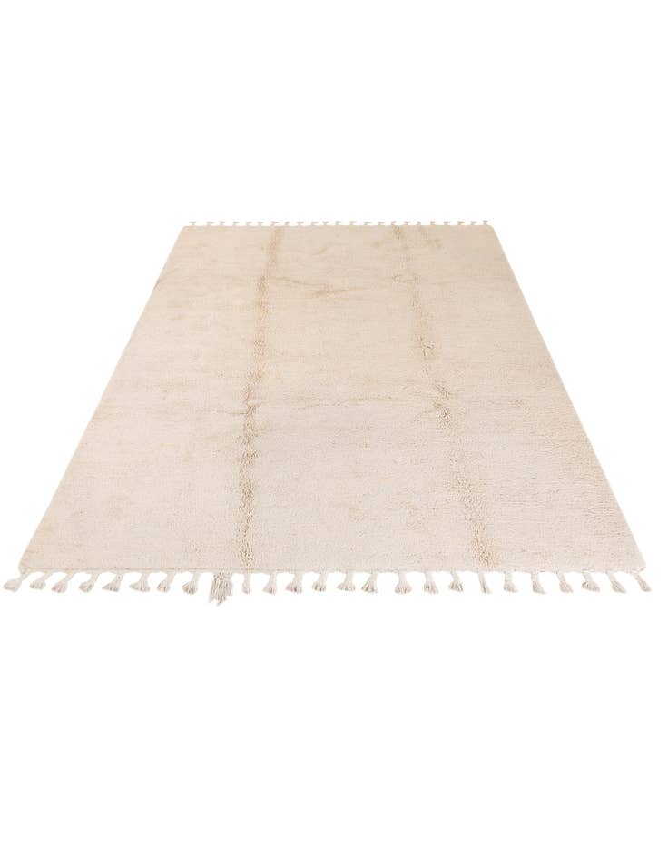 Detail image of  7' 1 x 10' 5  Hand Knotted Moroccan Wool Rug