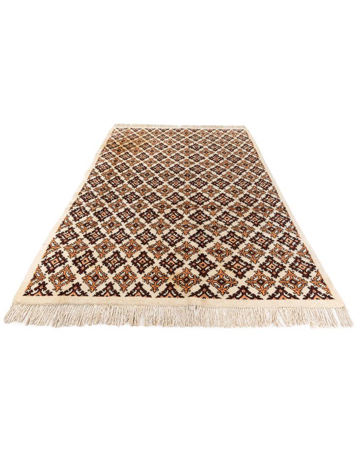 Detail image of  6' 4 x 10'  Hand Knotted Moroccan Wool Rug