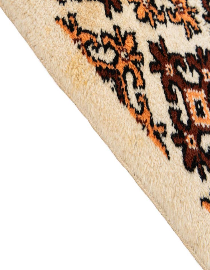 Detail image of  6' 4 x 10'  Hand Knotted Moroccan Wool Rug