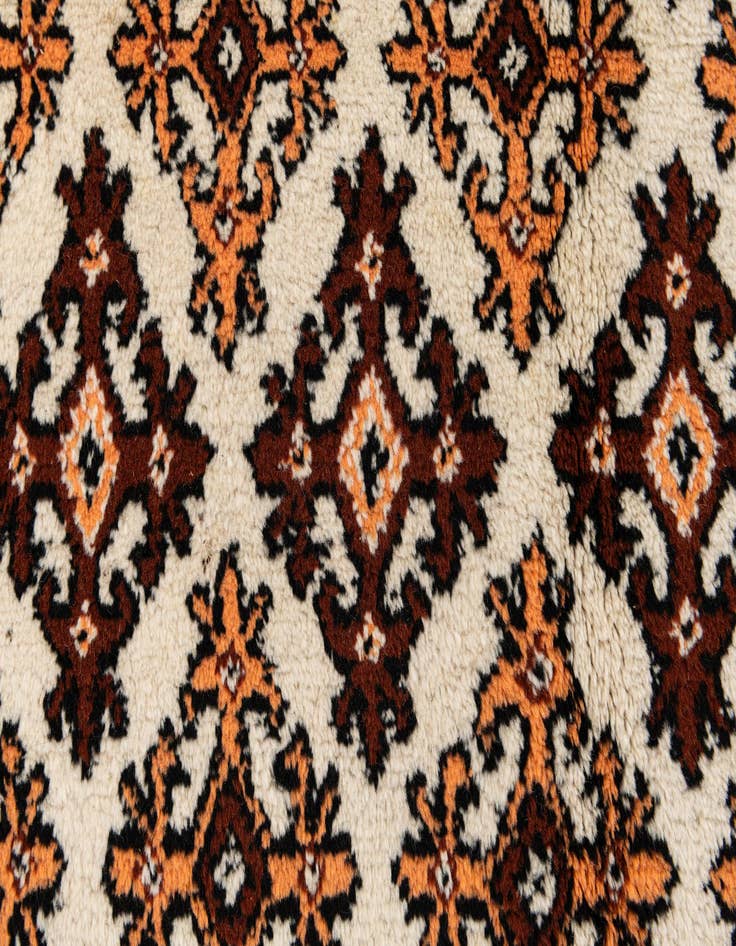 Detail image of  6' 4 x 10'  Hand Knotted Moroccan Wool Rug