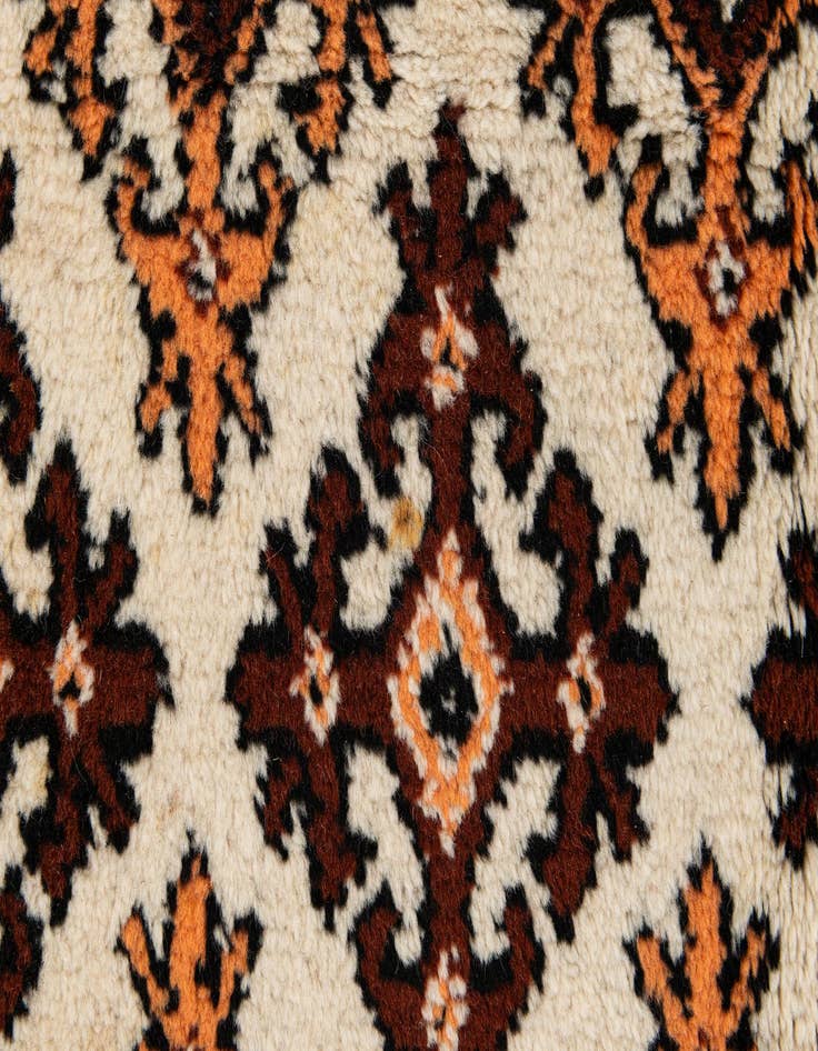 Detail image of  6' 4 x 10'  Hand Knotted Moroccan Wool Rug