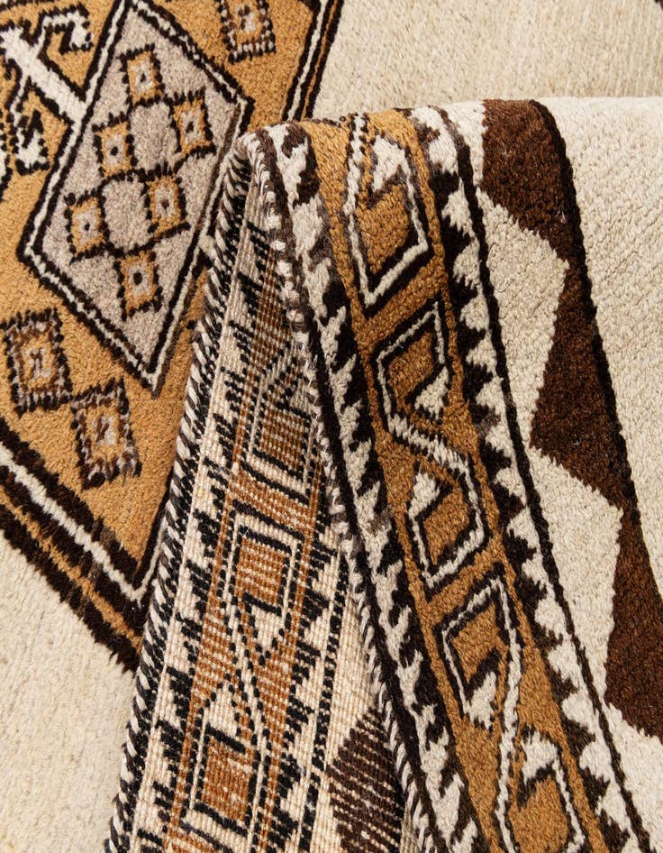 Detail image of  3' 5 x 6' 3  Hand Knotted Moroccan Wool Rug