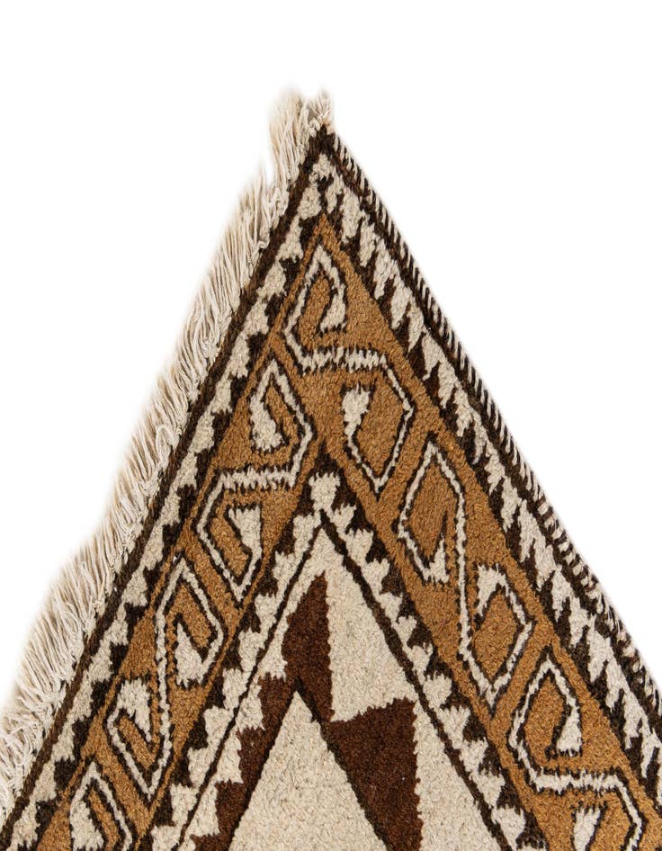 Detail image of  3' 5 x 6' 3  Hand Knotted Moroccan Wool Rug