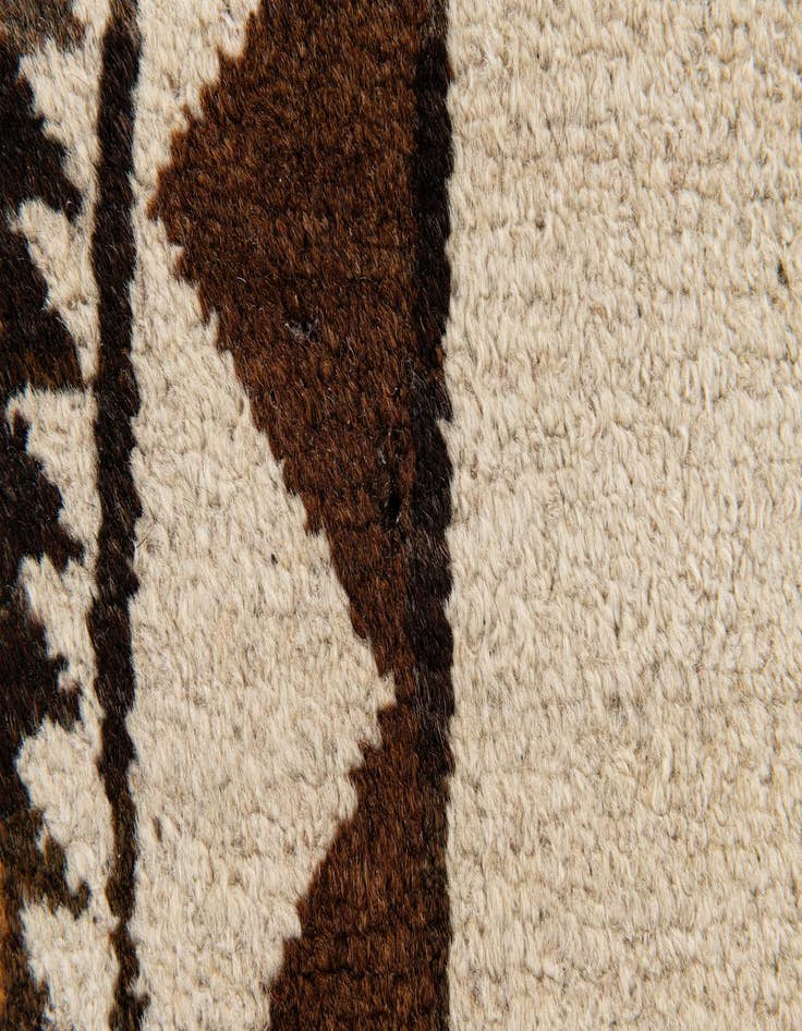 Detail image of  3' 5 x 6' 3  Hand Knotted Moroccan Wool Rug