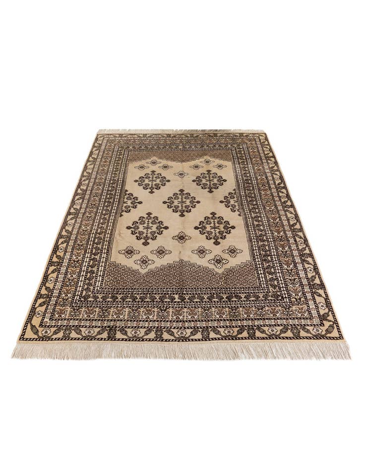 Detail image of  6' 6 x 9' 6  Hand Knotted Moroccan Wool Rug