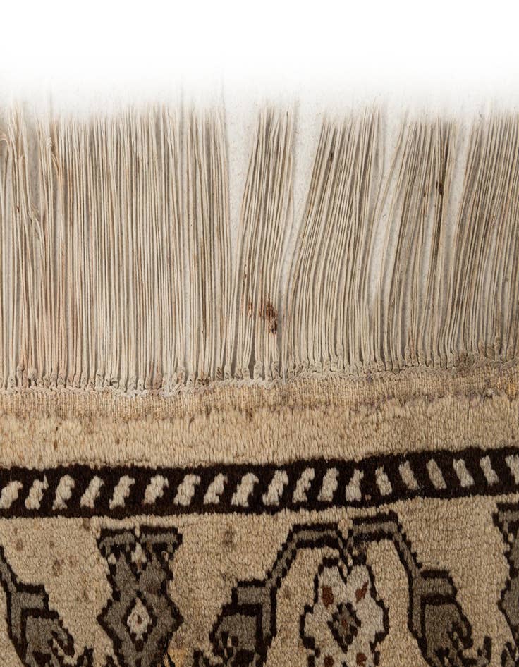 Detail image of  6' 6 x 9' 6  Hand Knotted Moroccan Wool Rug