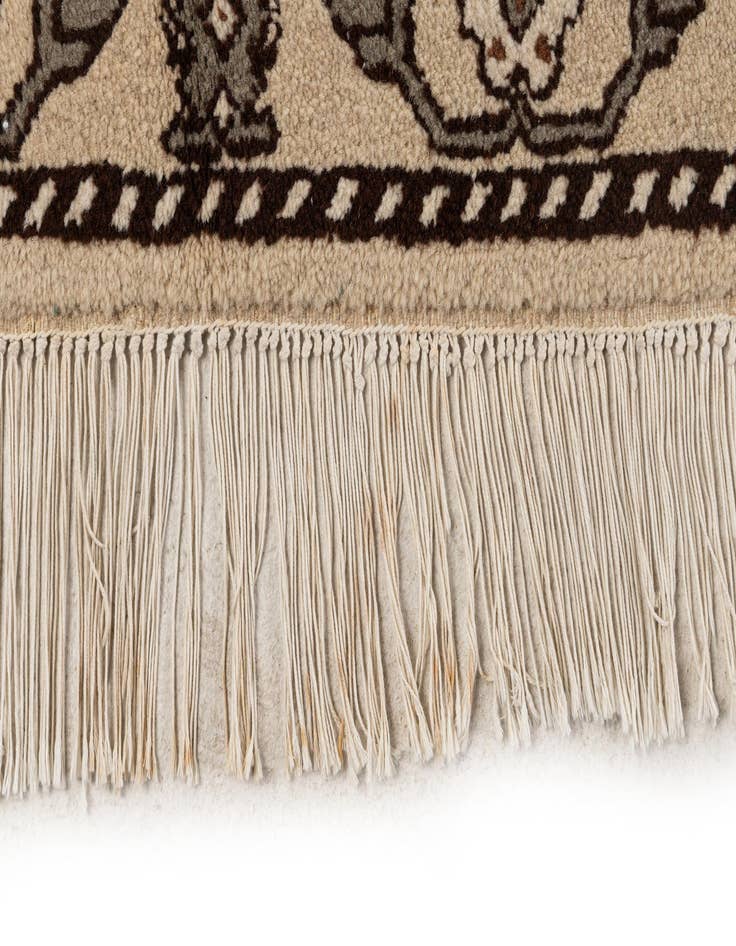 Detail image of  6' 6 x 9' 6  Hand Knotted Moroccan Wool Rug