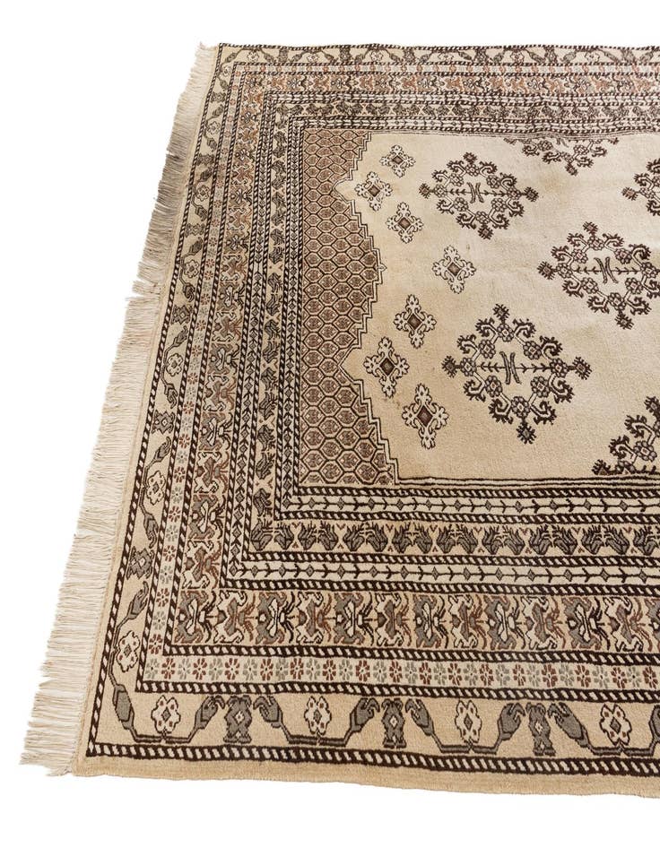 Detail image of  6' 6 x 9' 6  Hand Knotted Moroccan Wool Rug