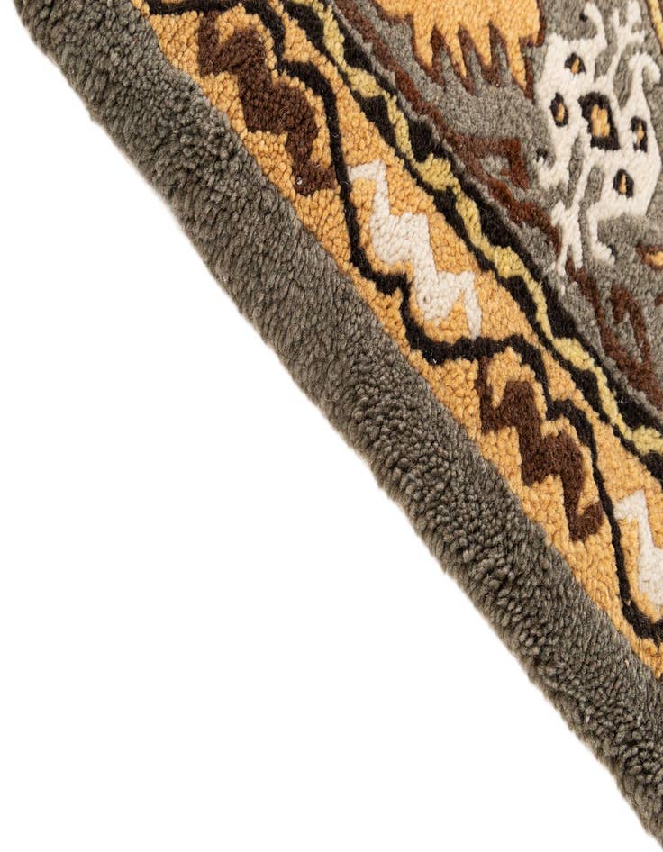 Detail image of  5' x 8' 9  Hand Knotted Moroccan Wool Rug