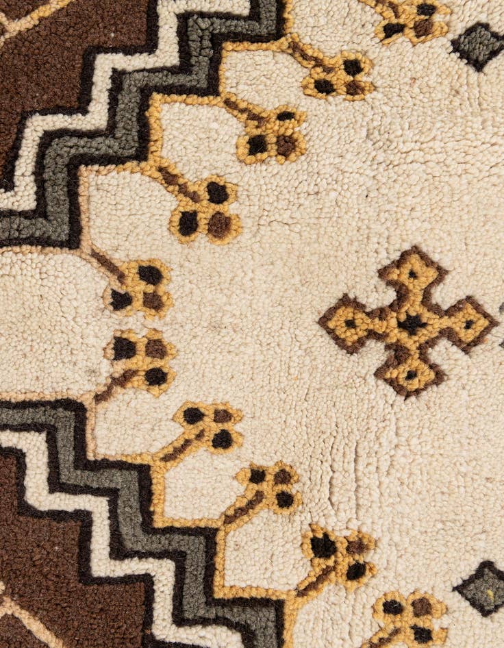 Detail image of  5' x 8' 9  Hand Knotted Moroccan Wool Rug
