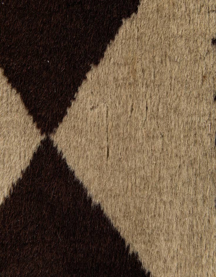 Detail image of  2' 6 x 4' 2  Hand Knotted Moroccan Wool Rug