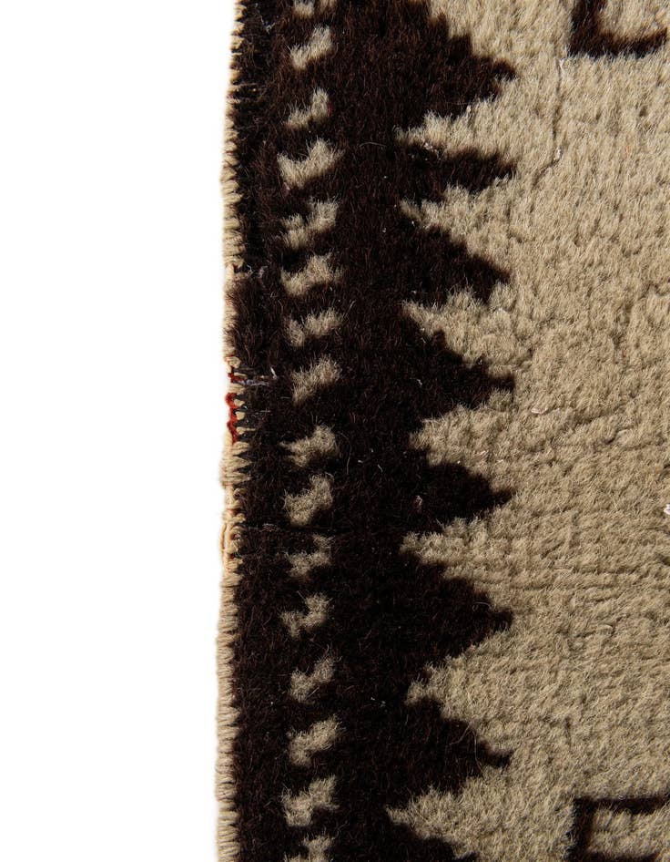 Detail image of  2' 6 x 4' 2  Hand Knotted Moroccan Wool Rug