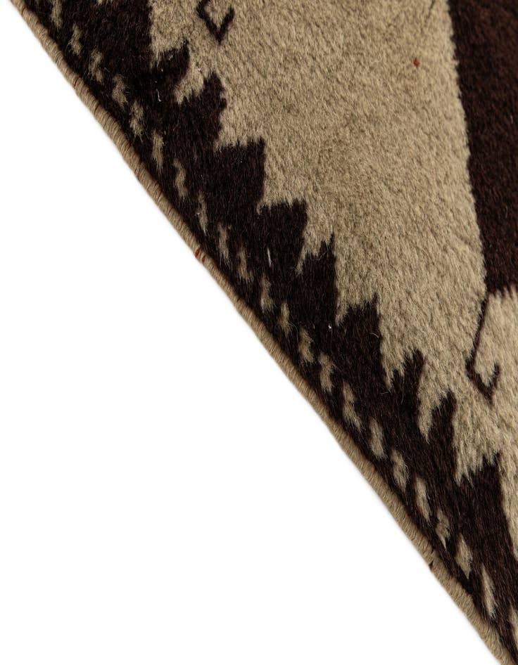 Detail image of  2' 6 x 4' 2  Hand Knotted Moroccan Wool Rug