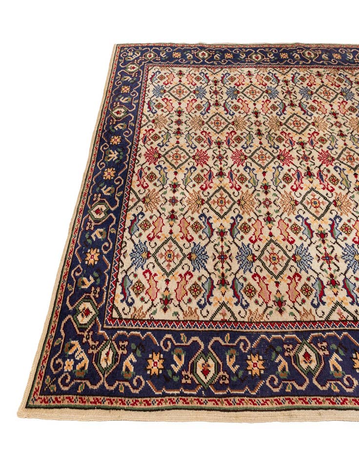 Detail image of  6' 5 x 9' 9  Hand Knotted Moroccan Wool Rug