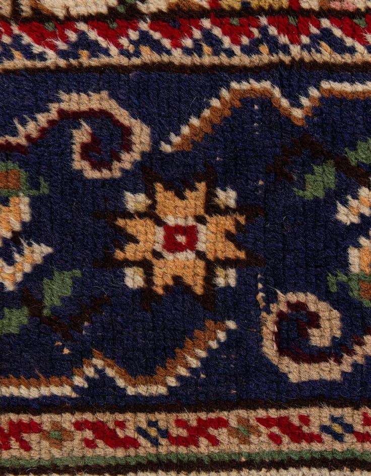 Detail image of  6' 5 x 9' 9  Hand Knotted Moroccan Wool Rug