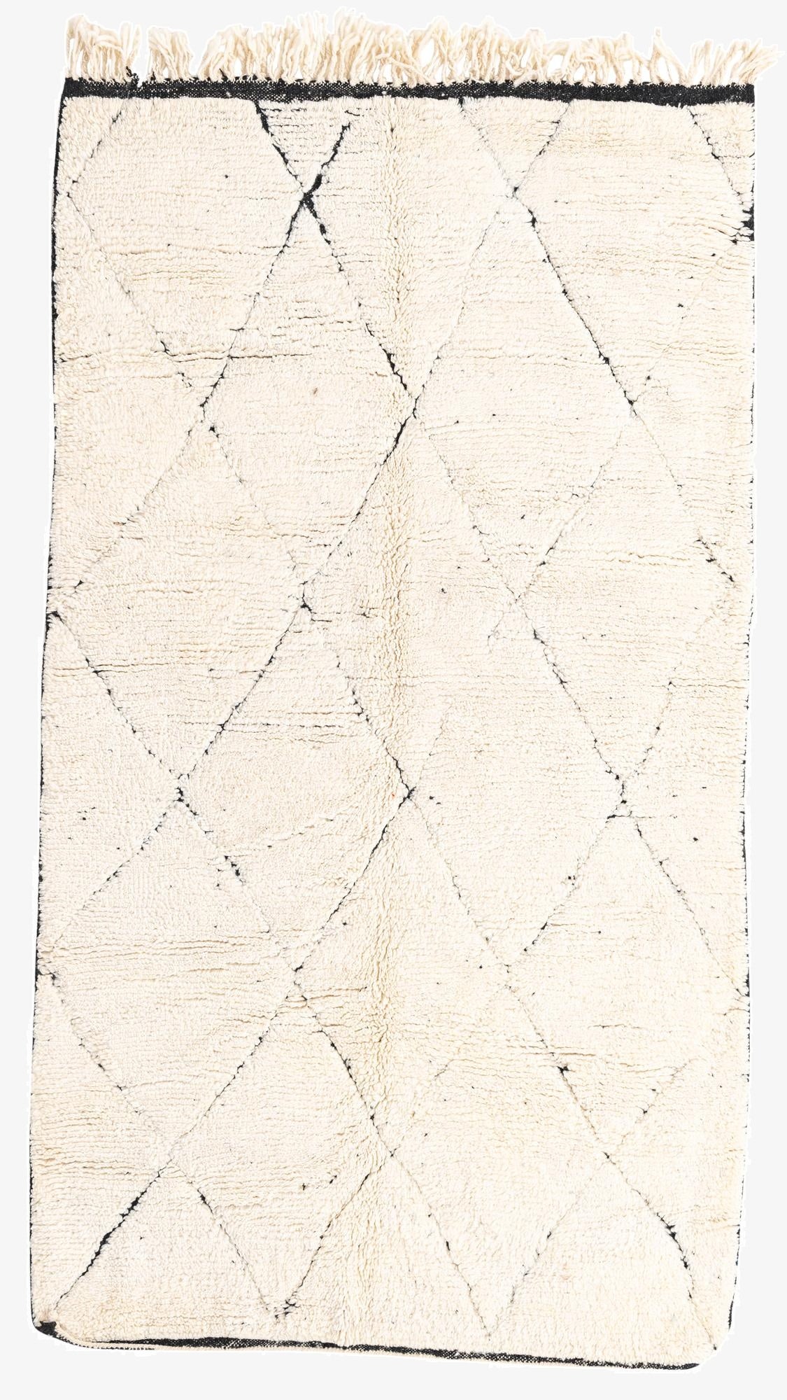  4' 8 x 8' 3  Hand Knotted Moroccan Wool Rug