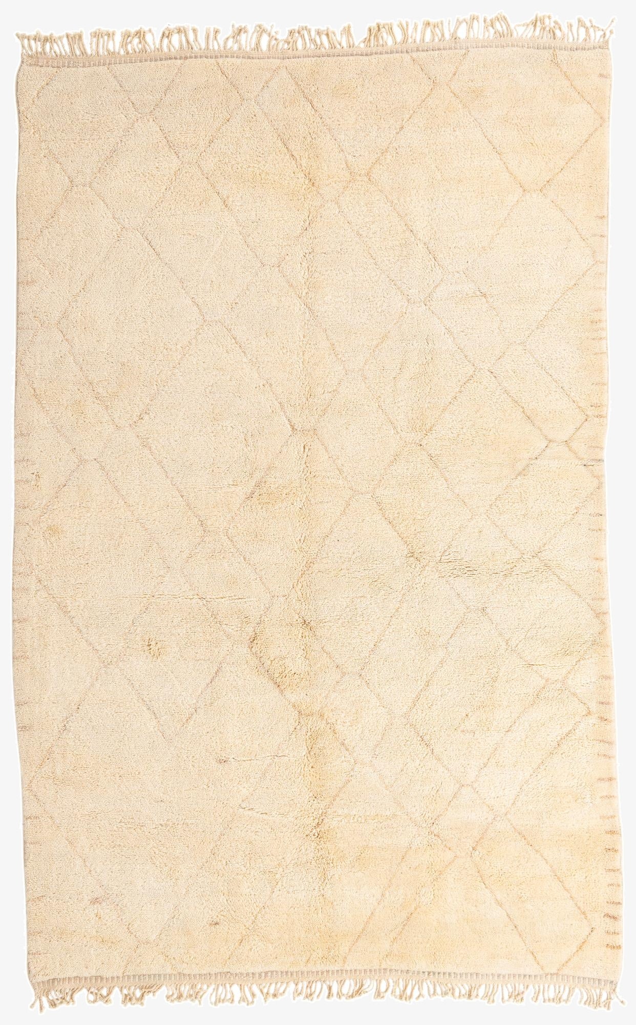  7' 4 x 11' 6  Hand Knotted Moroccan Wool Rug