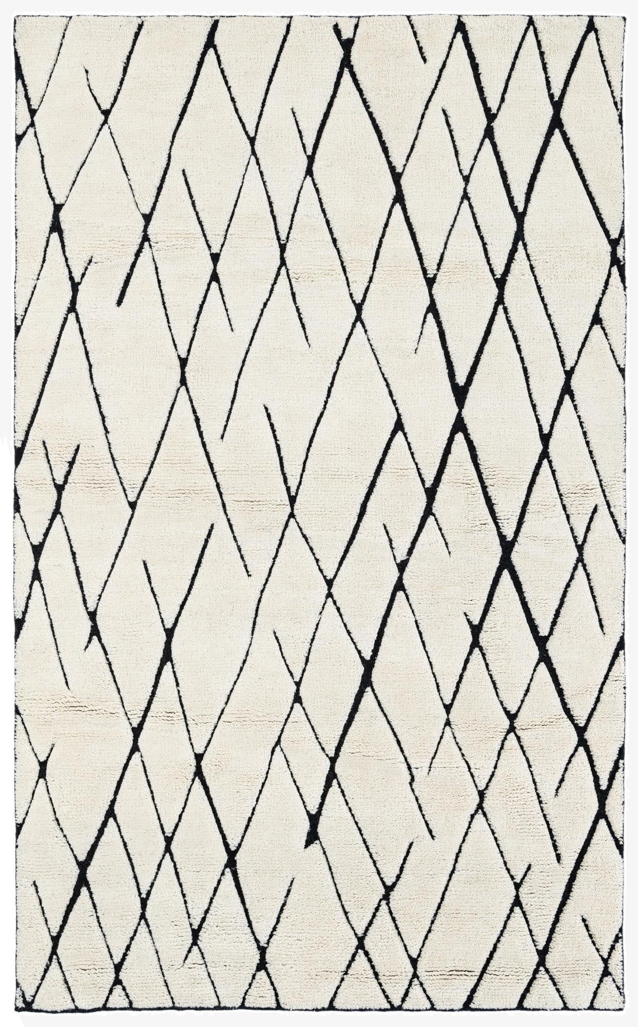 5' x 8' Hand Knotted Moroccan Wool Rug